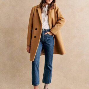 Sezane Tan Pea Coat